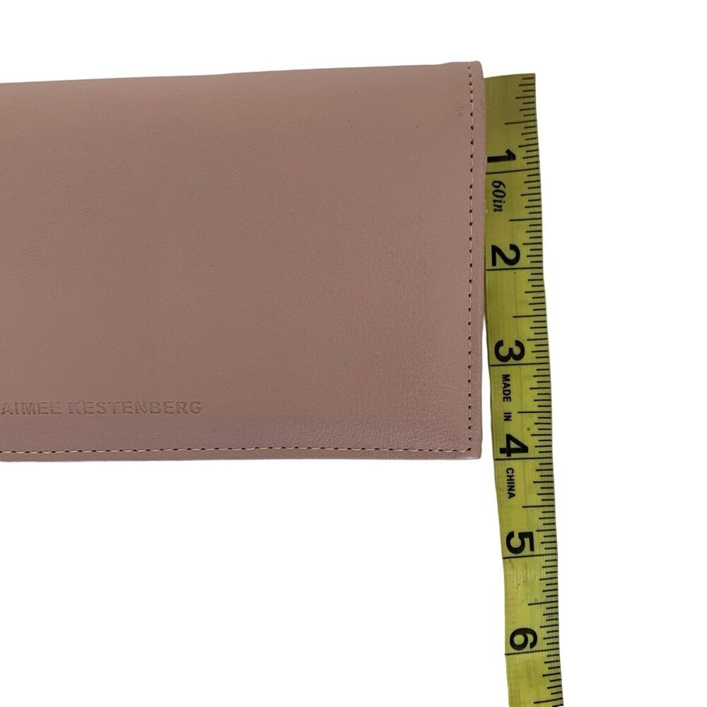 Aimee Kestenberg Wallet Pink Leather Designer Modern Chic Accessory - Picture 6 of 6